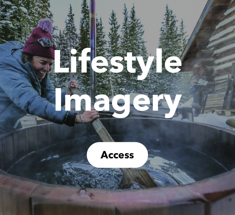 Lifestyle Imagery Access Link Photo of a Woman prepping a hot tub